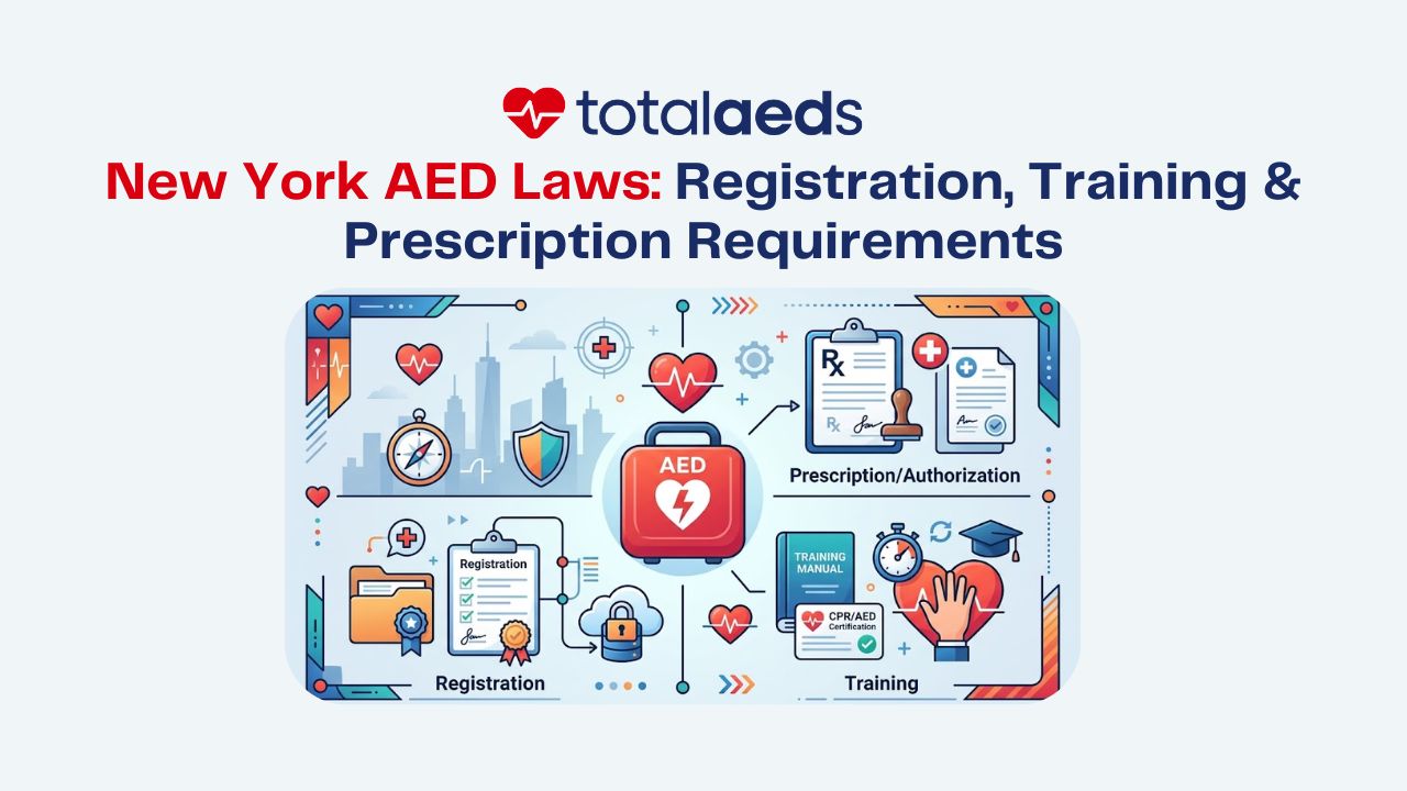 New York AED Laws: Registration, Training & Prescription Requirements